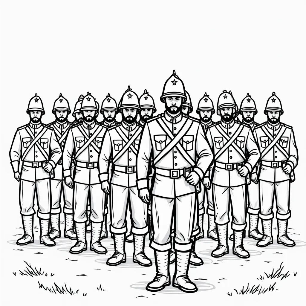 兵微将寡 صفحات التلوين