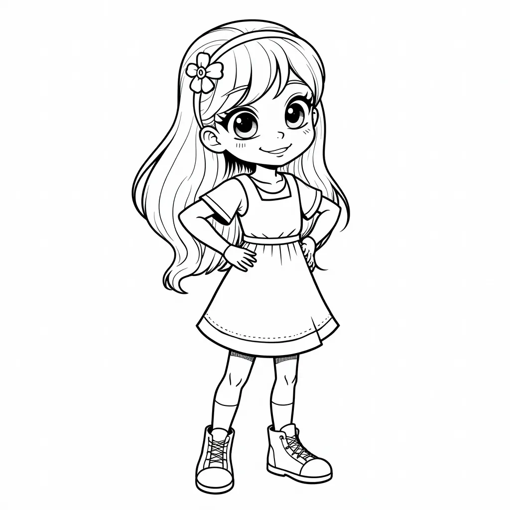 绝对领域女孩 coloring pages