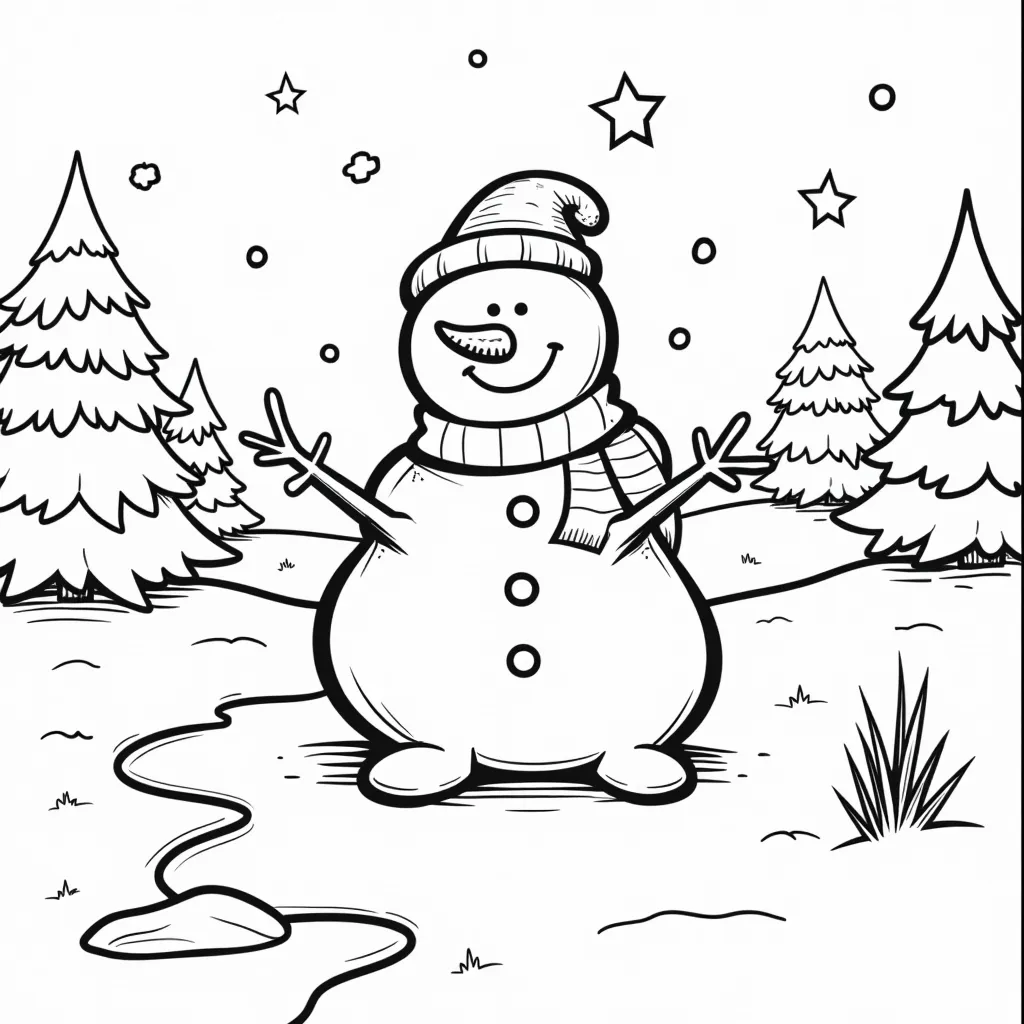 冰雪严寒 Páginas para Colorear