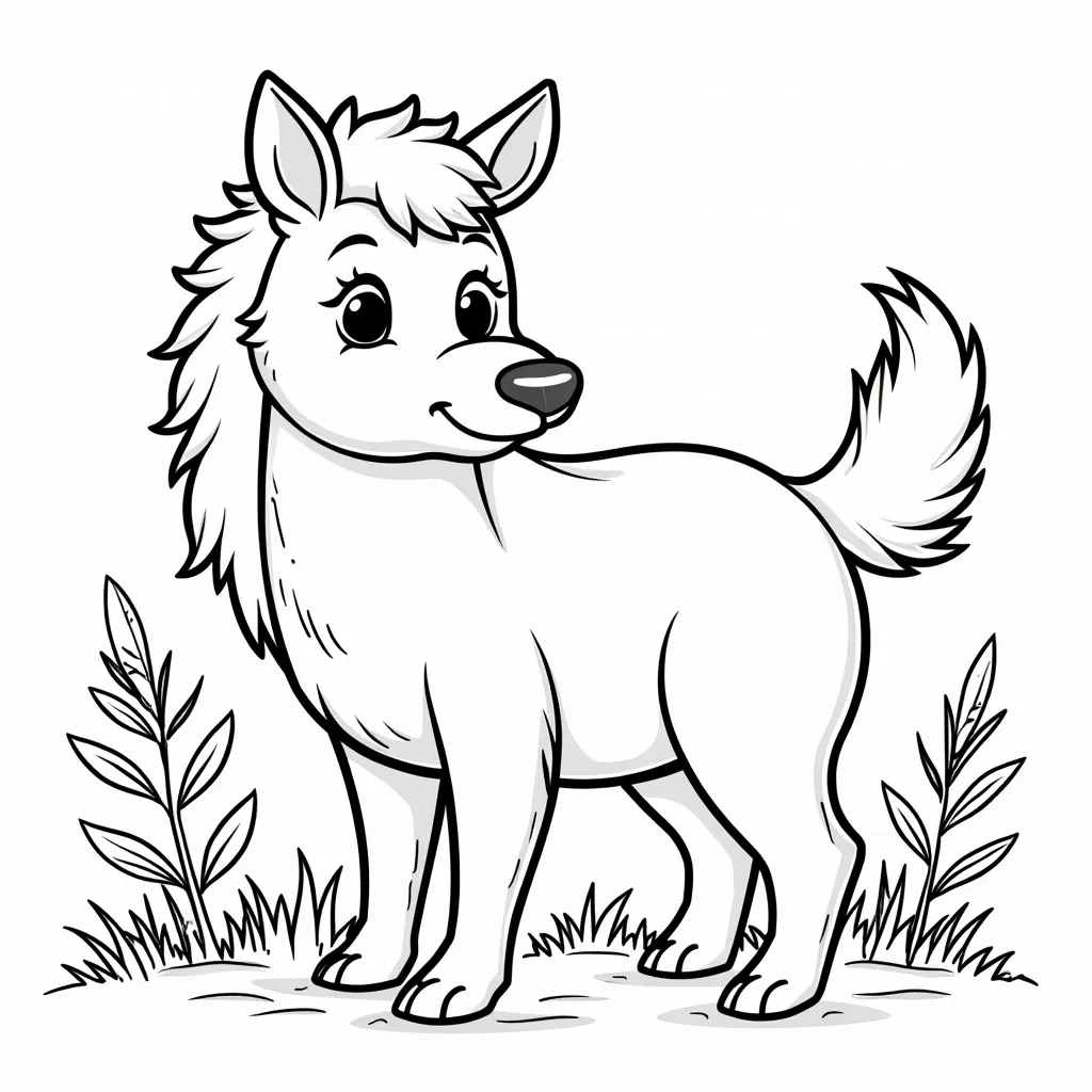 馋獠生涎 Páginas para Colorear