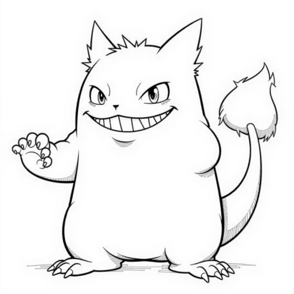 gengar صفحات التلوين