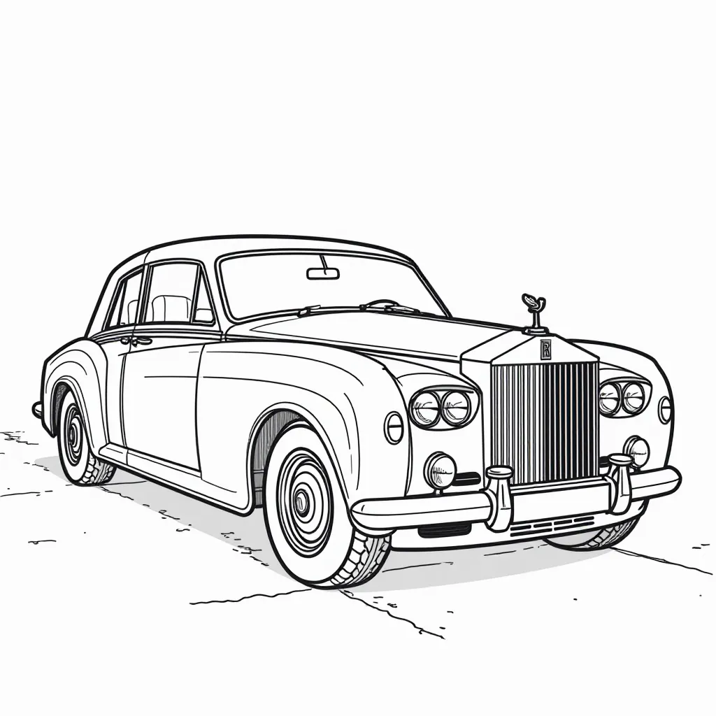 rolls royce صفحات التلوين