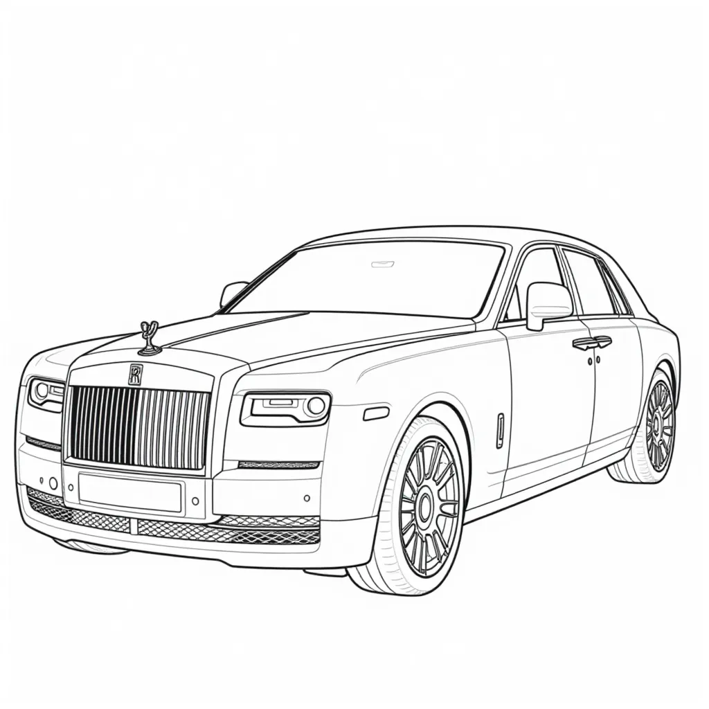 rolls royce Phantom صفحات التلوين