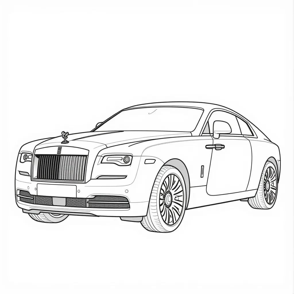 rolls royce Wraith صفحات التلوين