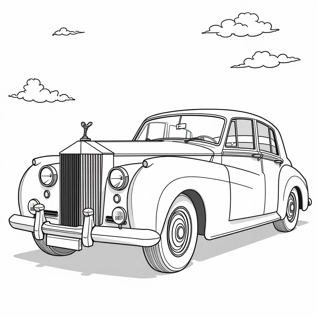 rolls royce Silver Cloud صفحات التلوين