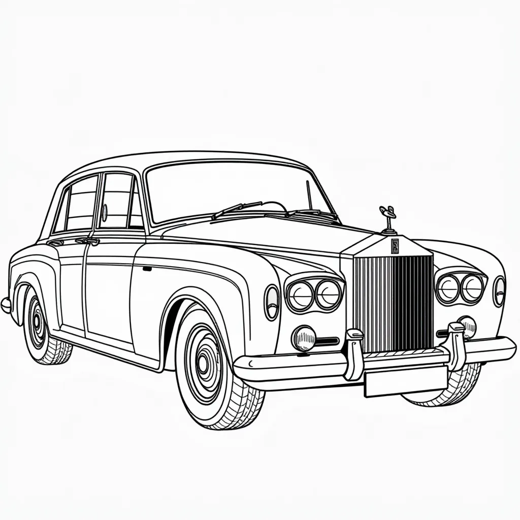 rolls royce Silver Shadow صفحات التلوين