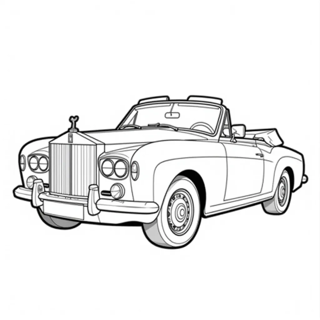 rolls royce Corniche صفحات التلوين