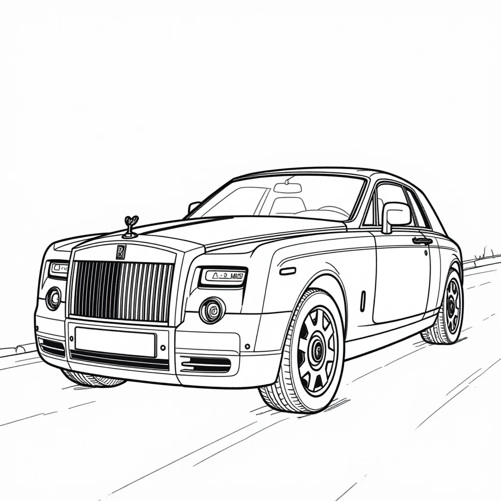 rolls royce La Rose Noire Droptail صفحات التلوين