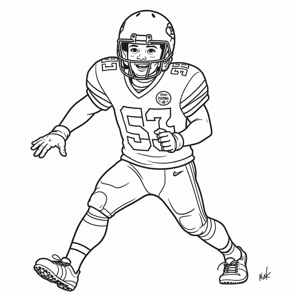 chiefs football  صفحات التلوين