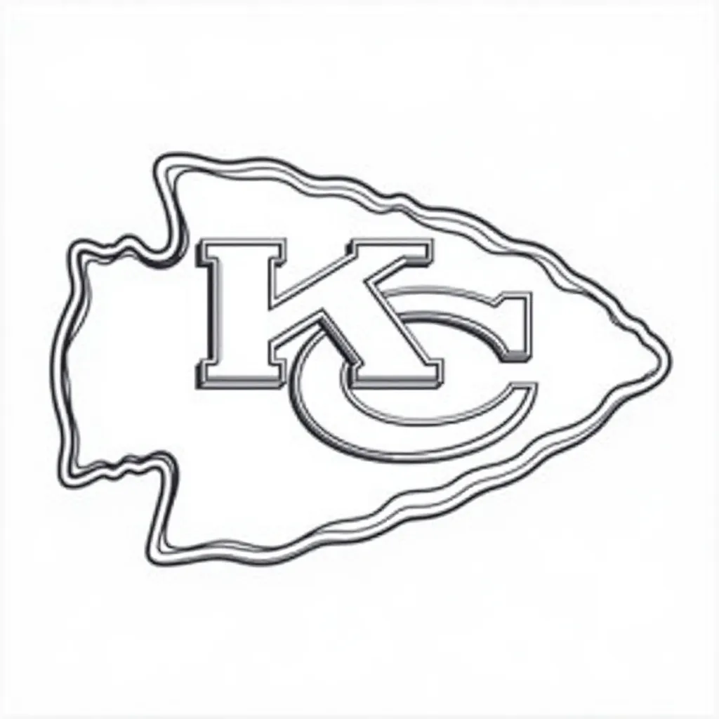 Chiefs Logo HD صفحات التلوين