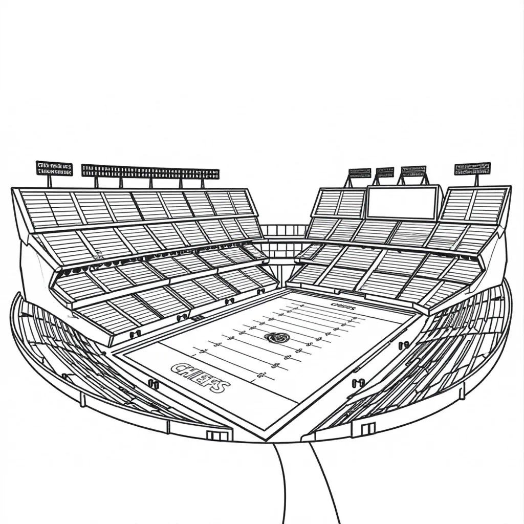 Chiefs Stadium HD صفحات التلوين
