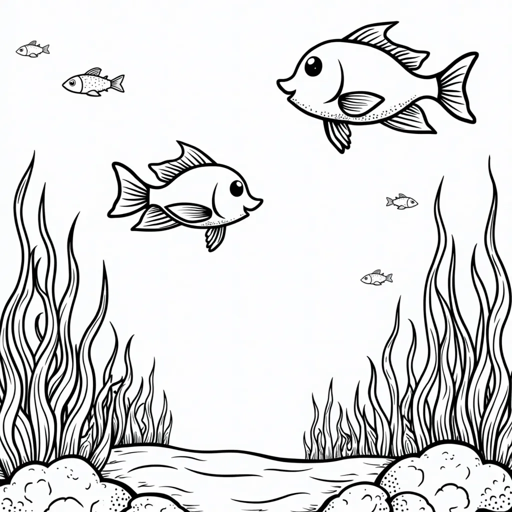 underwater world coloring pages