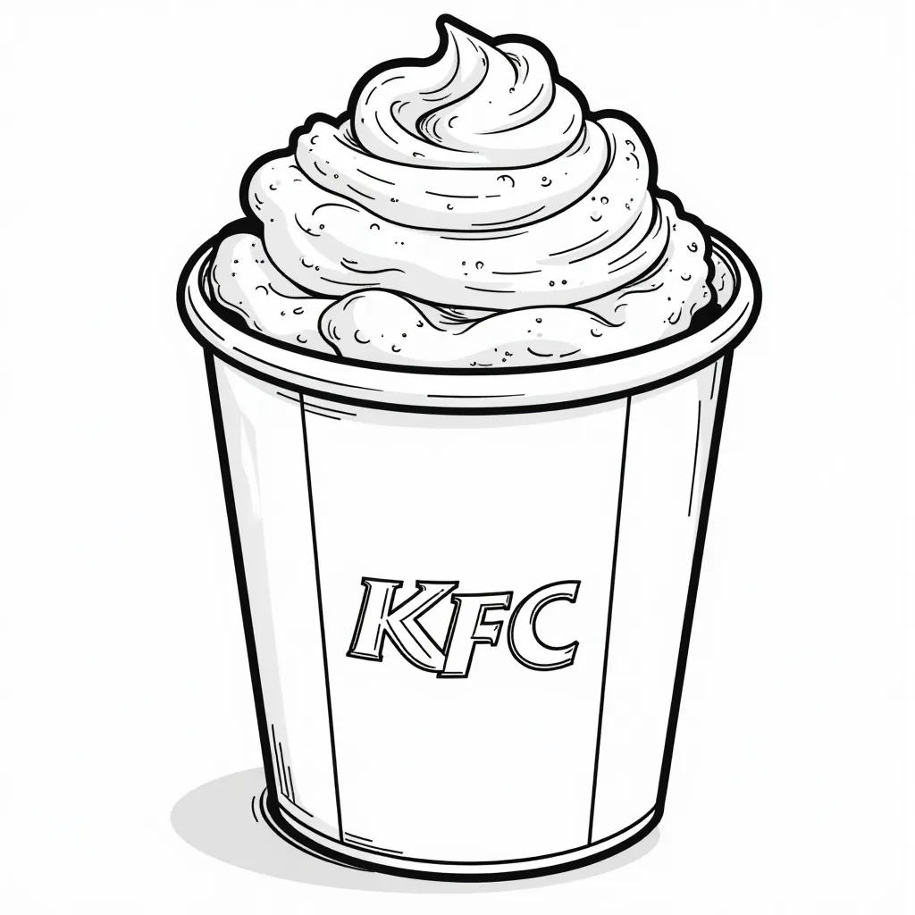 KFC Bucket  HD صفحات التلوين