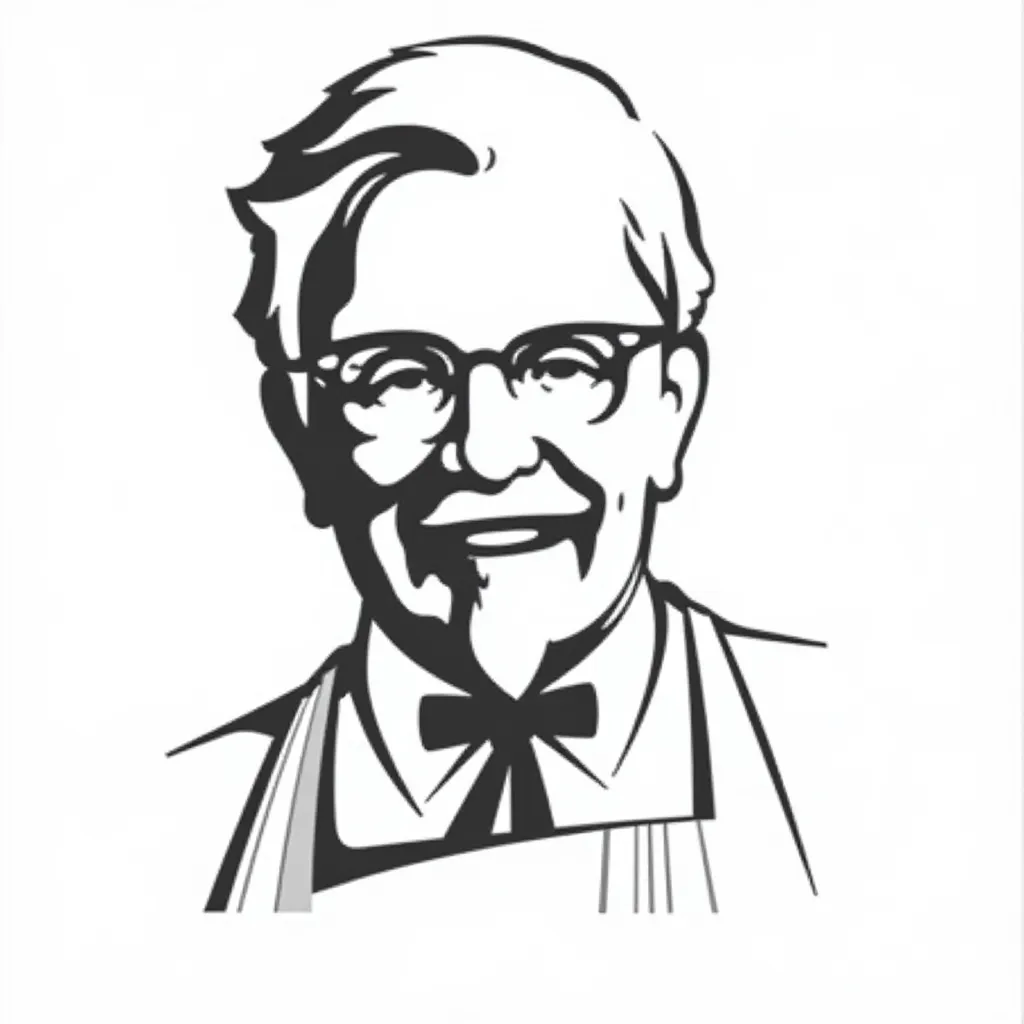 KFC Logo HD صفحات التلوين