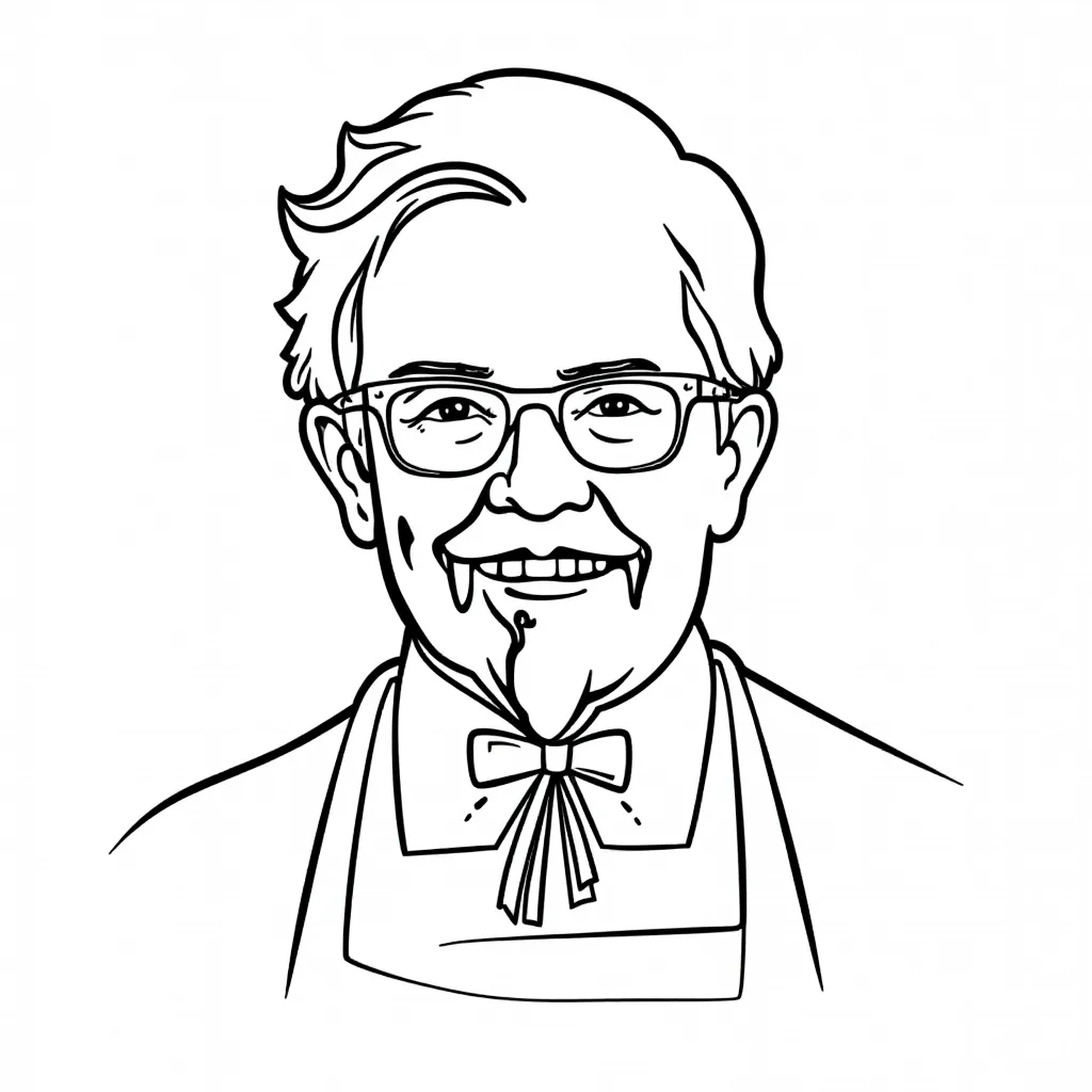 KFC Food Pattern HD صفحات التلوين