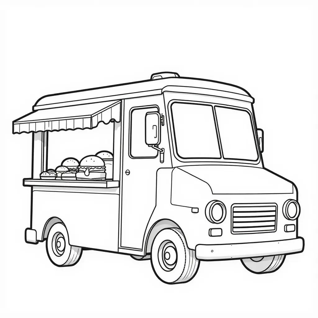 KFC Food Truck HD صفحات التلوين