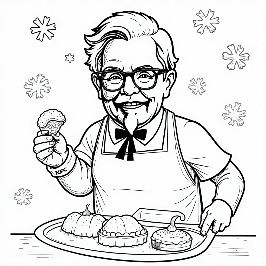 KFC Holiday Theme HD صفحات التلوين