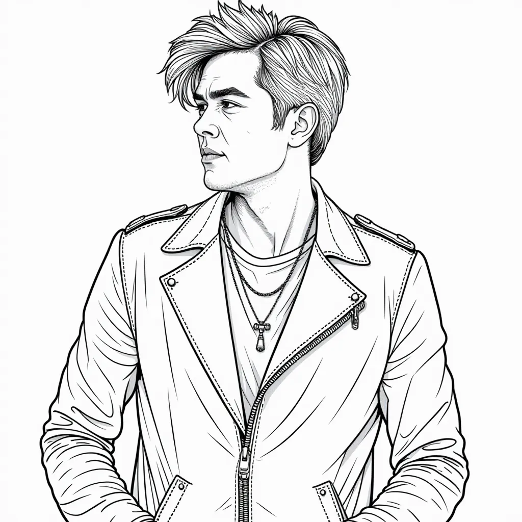 Jay Chou Páginas para Colorear