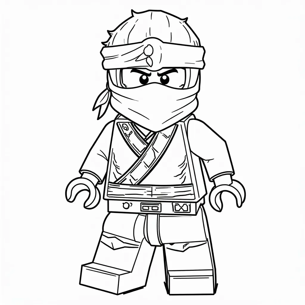 Ninjago Zane صفحات التلوين