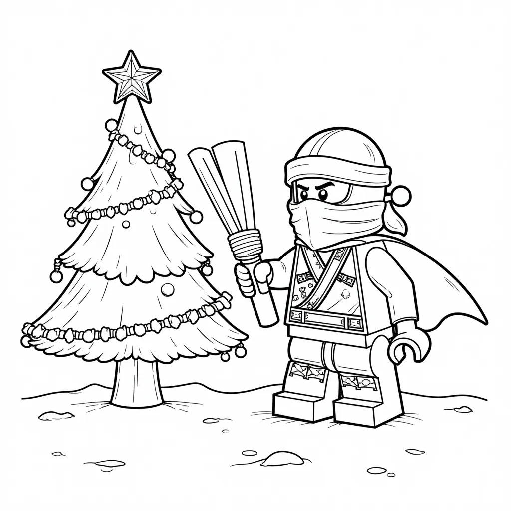 Christmas Ninjago صفحات التلوين