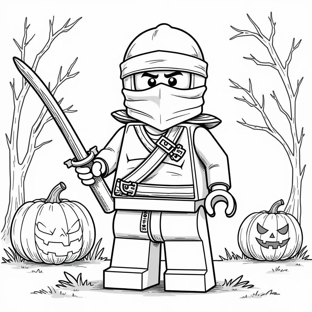Halloween Ninjago صفحات التلوين
