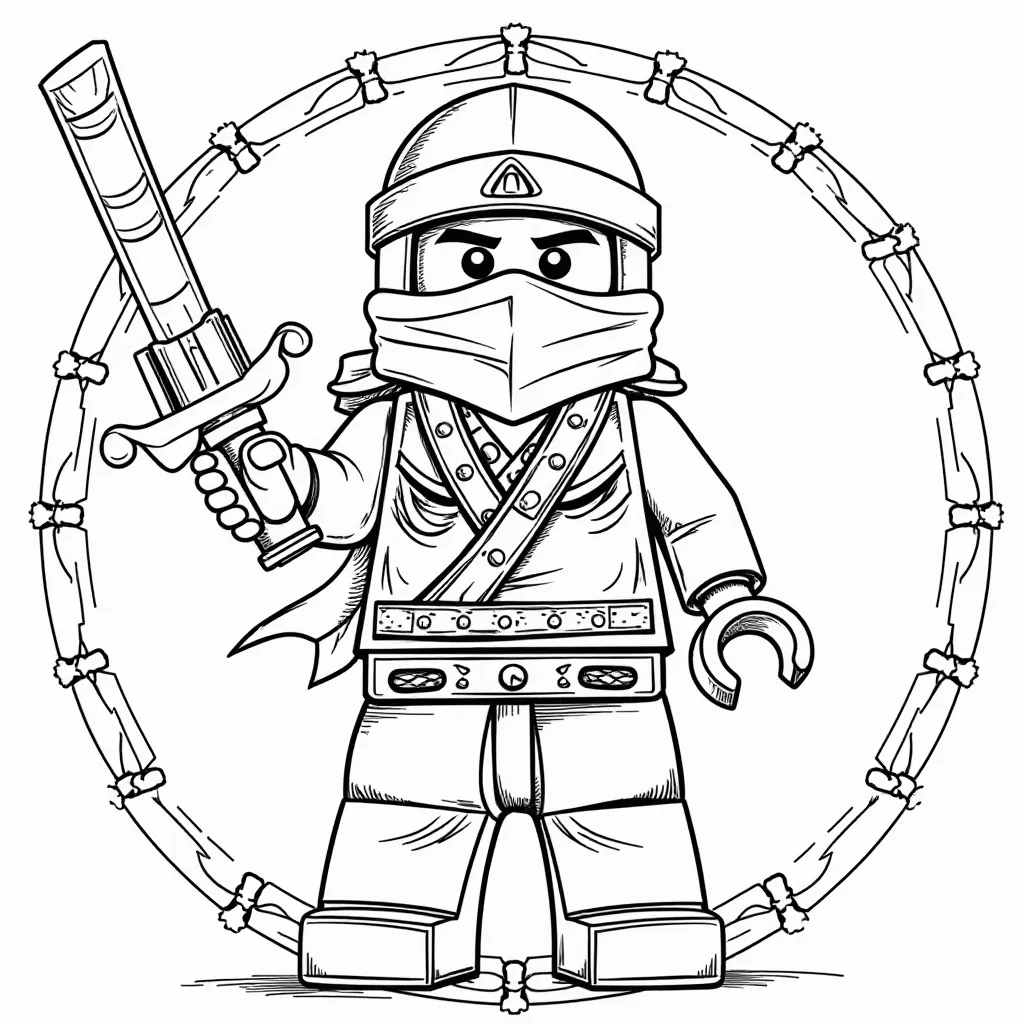 Ninjago Mandala صفحات التلوين