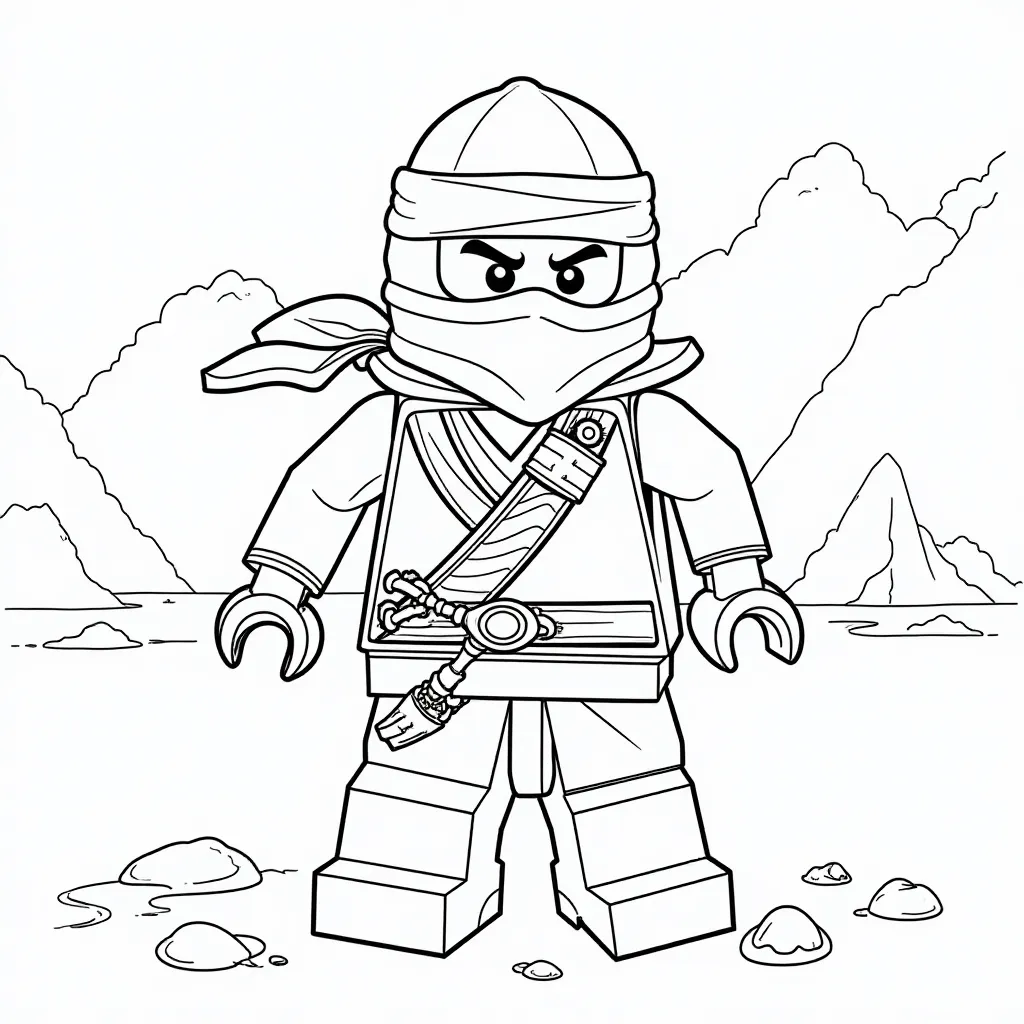 happy Ninjago صفحات التلوين
