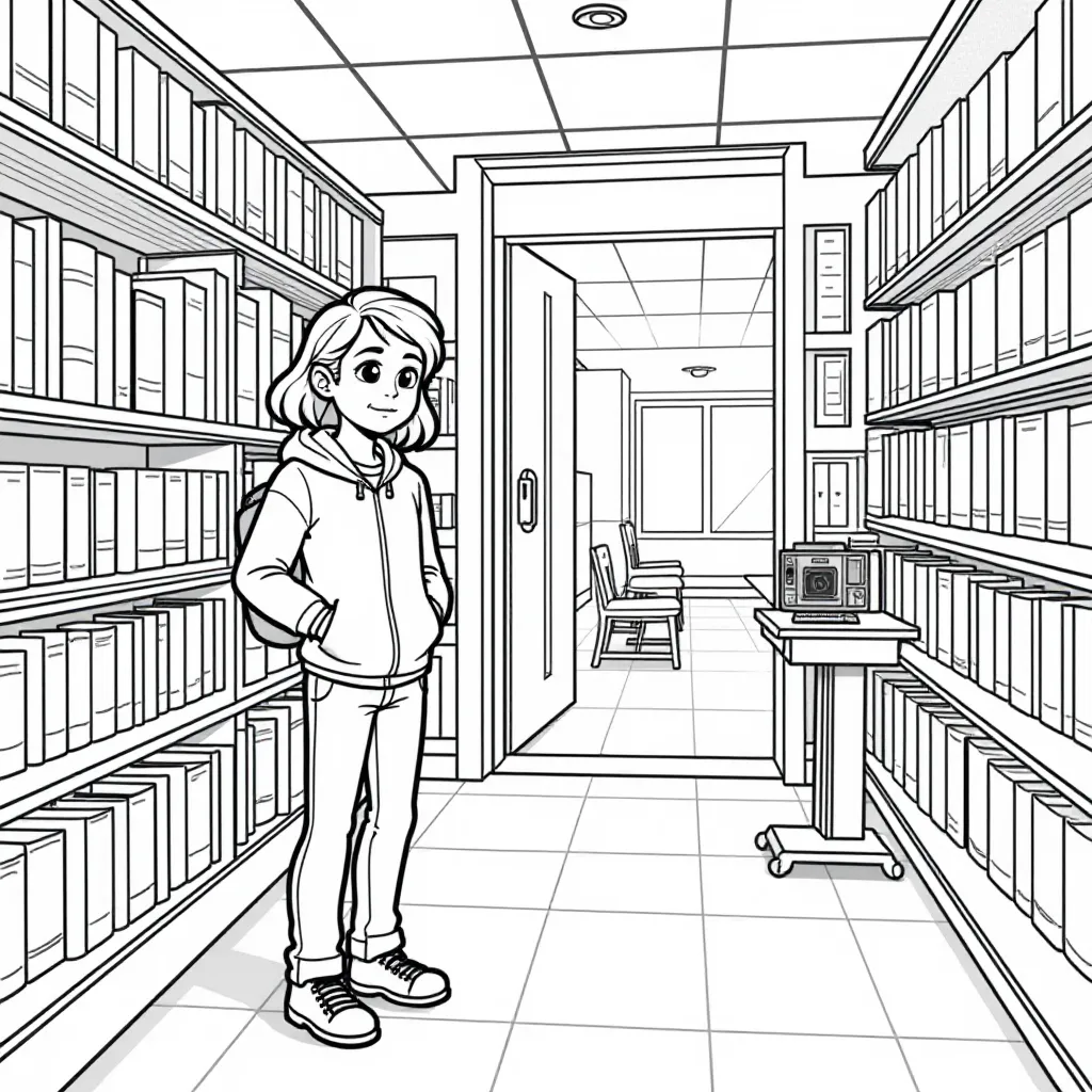 Cozy Bookstore Crime صفحات التلوين