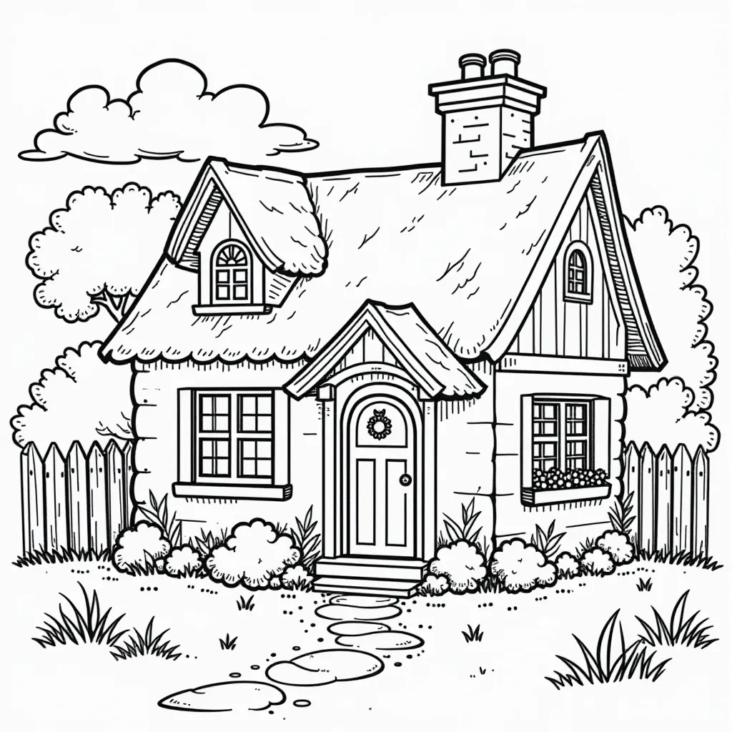 Cozy Cottage Crime Scene صفحات التلوين