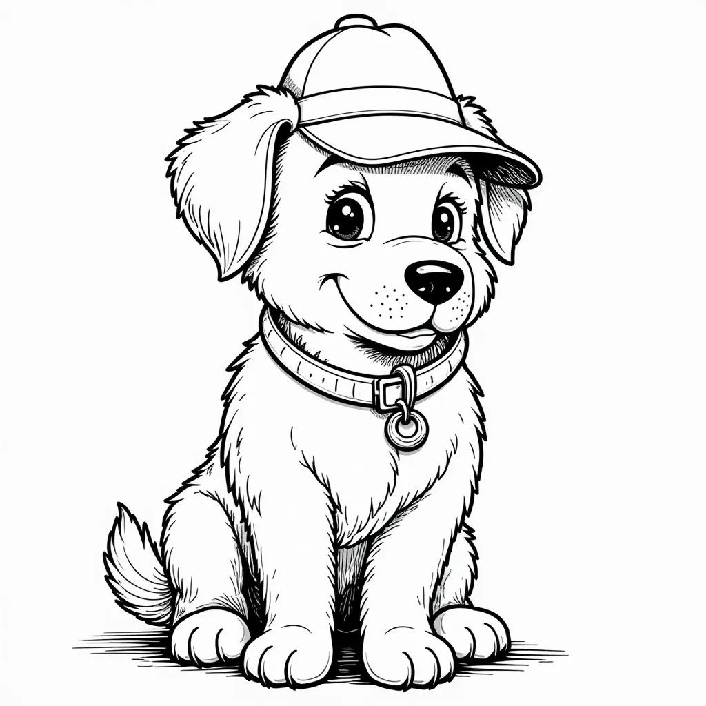 Cozy Dog Detective Crime صفحات التلوين