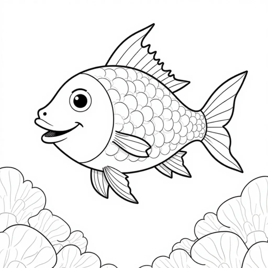 Tropical Fish صفحات التلوين