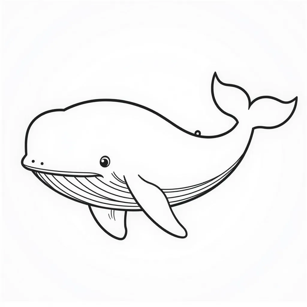 Whale صفحات التلوين