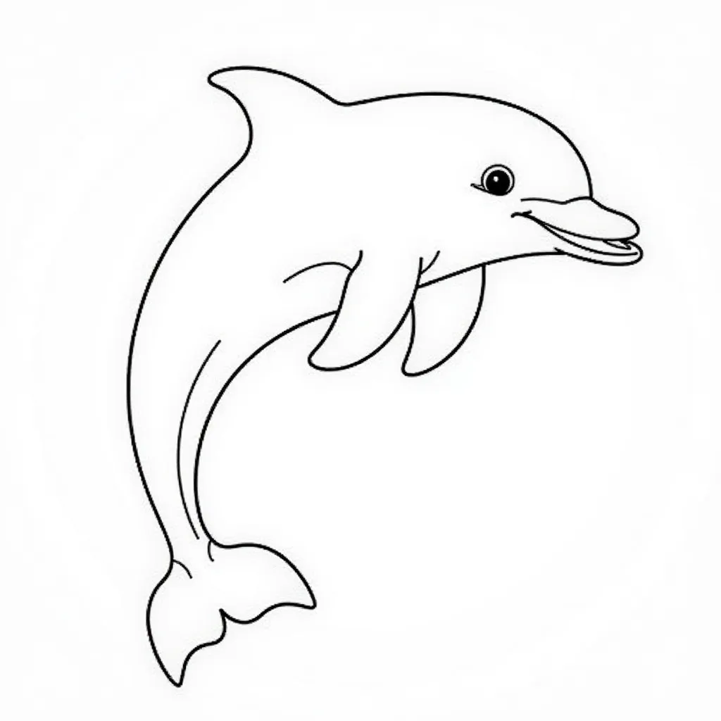 Dolphin صفحات التلوين
