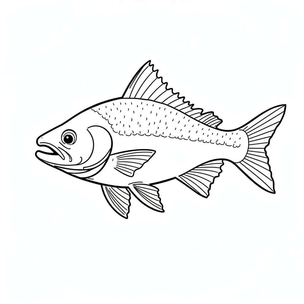 Salmon صفحات التلوين