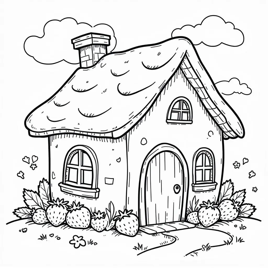 Strawberry Shortcake's house   HD صفحات التلوين