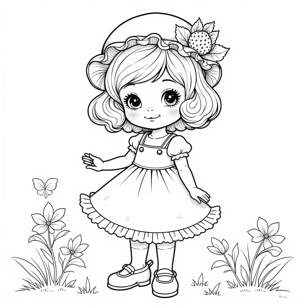 Strawberry Shortcake vintage HD صفحات التلوين