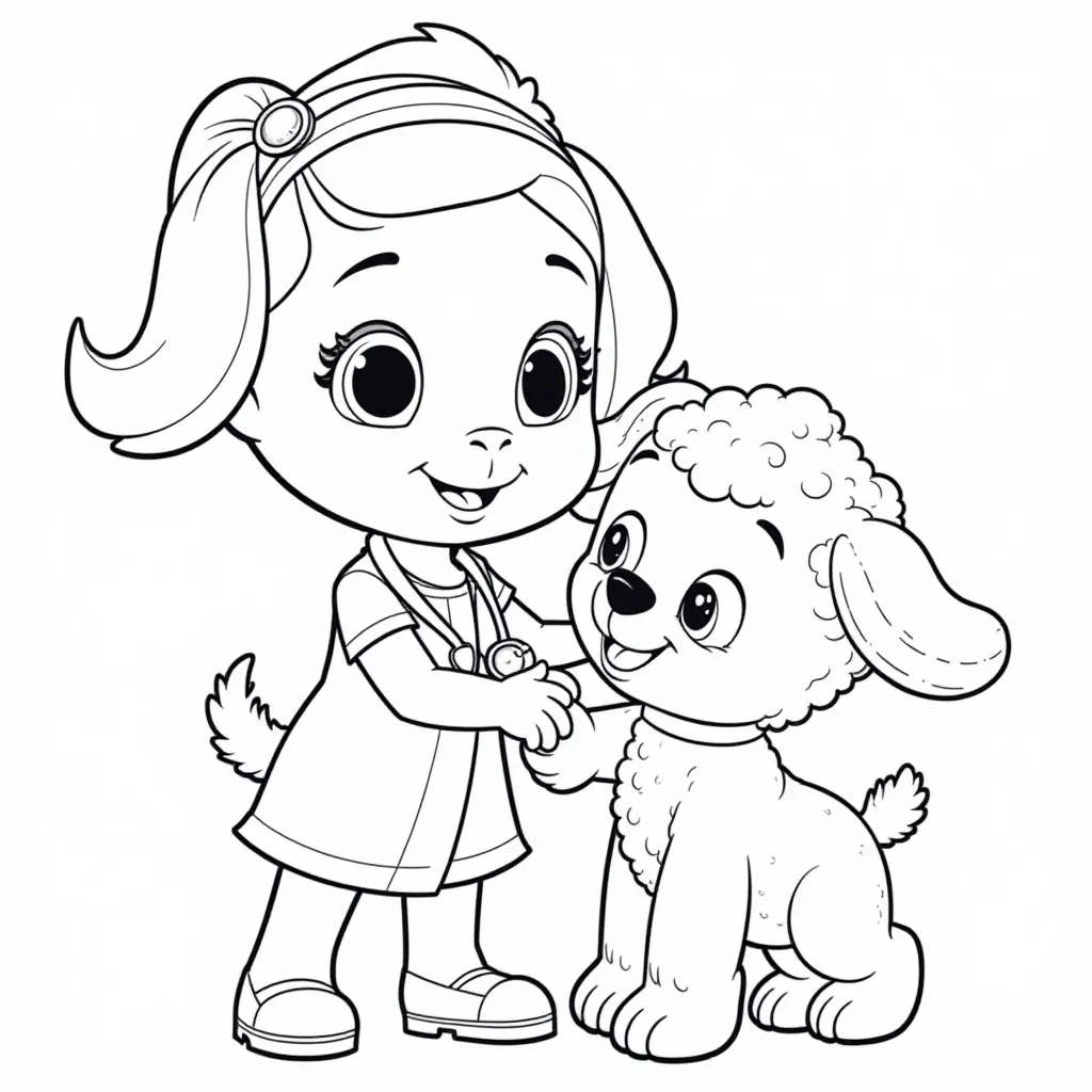 Doc McStuffins and Lambie HD صفحات التلوين