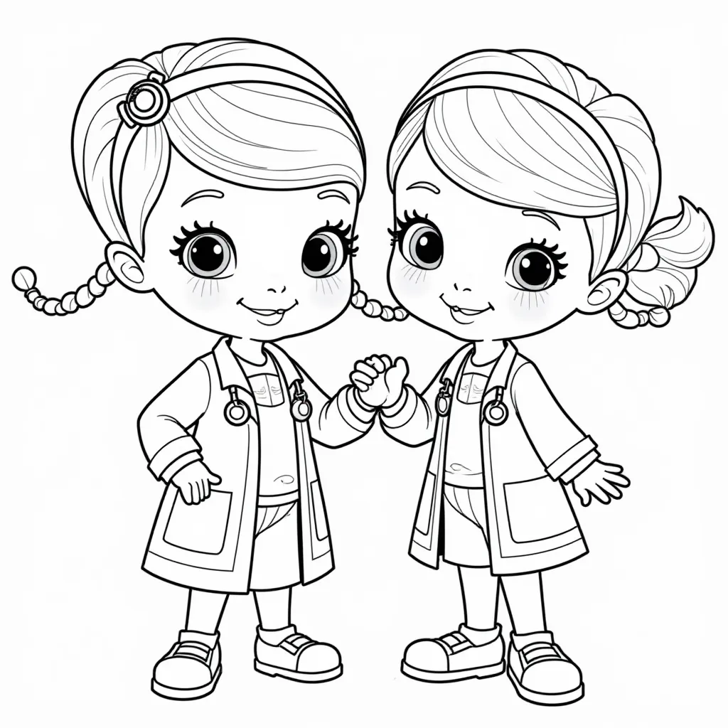  Doc McStuffins with Hallie HD صفحات التلوين