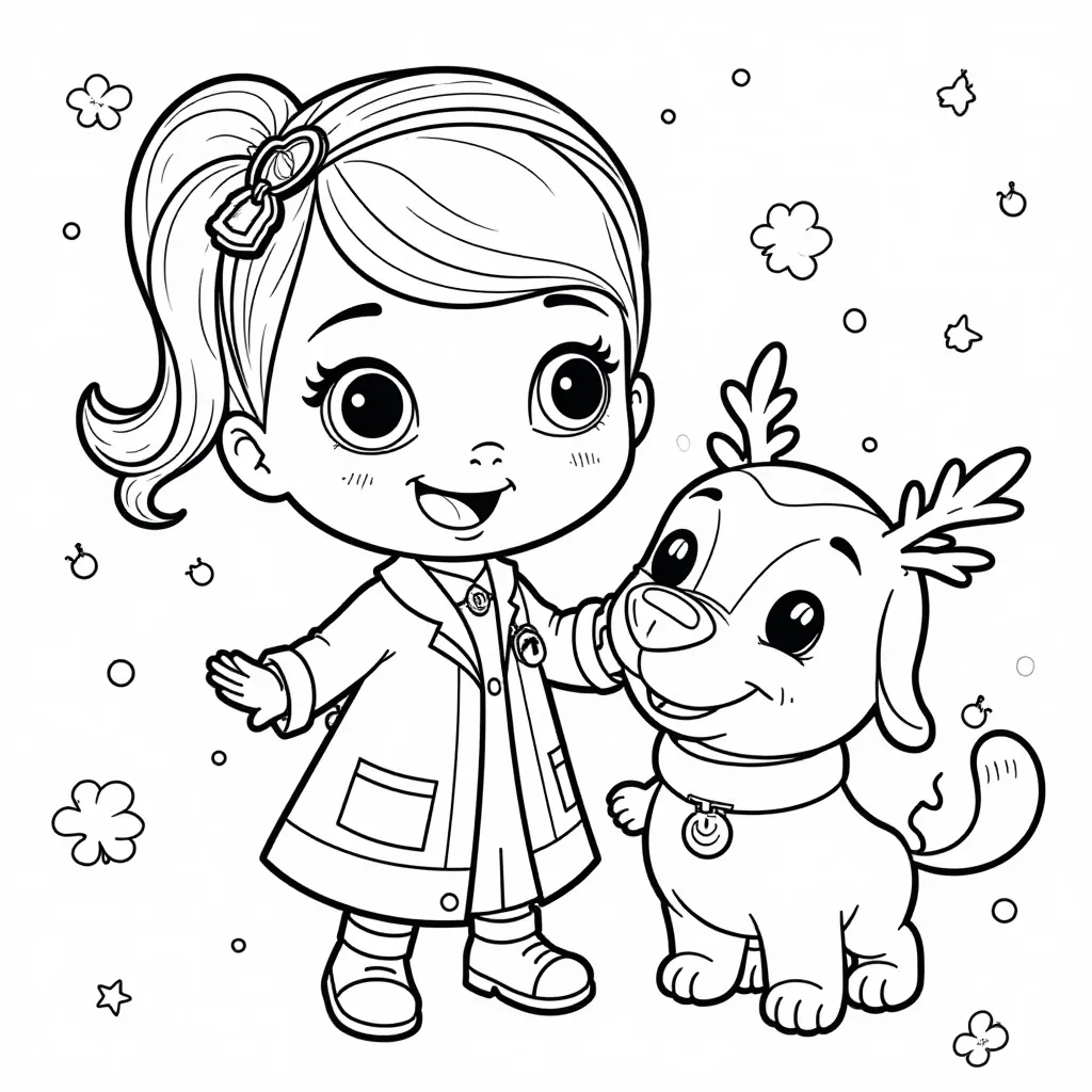 Doc McStuffins Christmas  HD صفحات التلوين