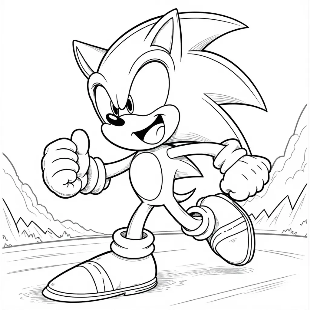 Dark Sonic Roaring HD صفحات التلوين