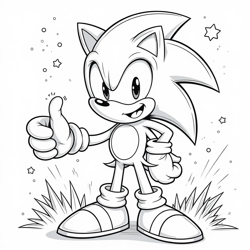 Dark Sonic Tearing HD صفحات التلوين