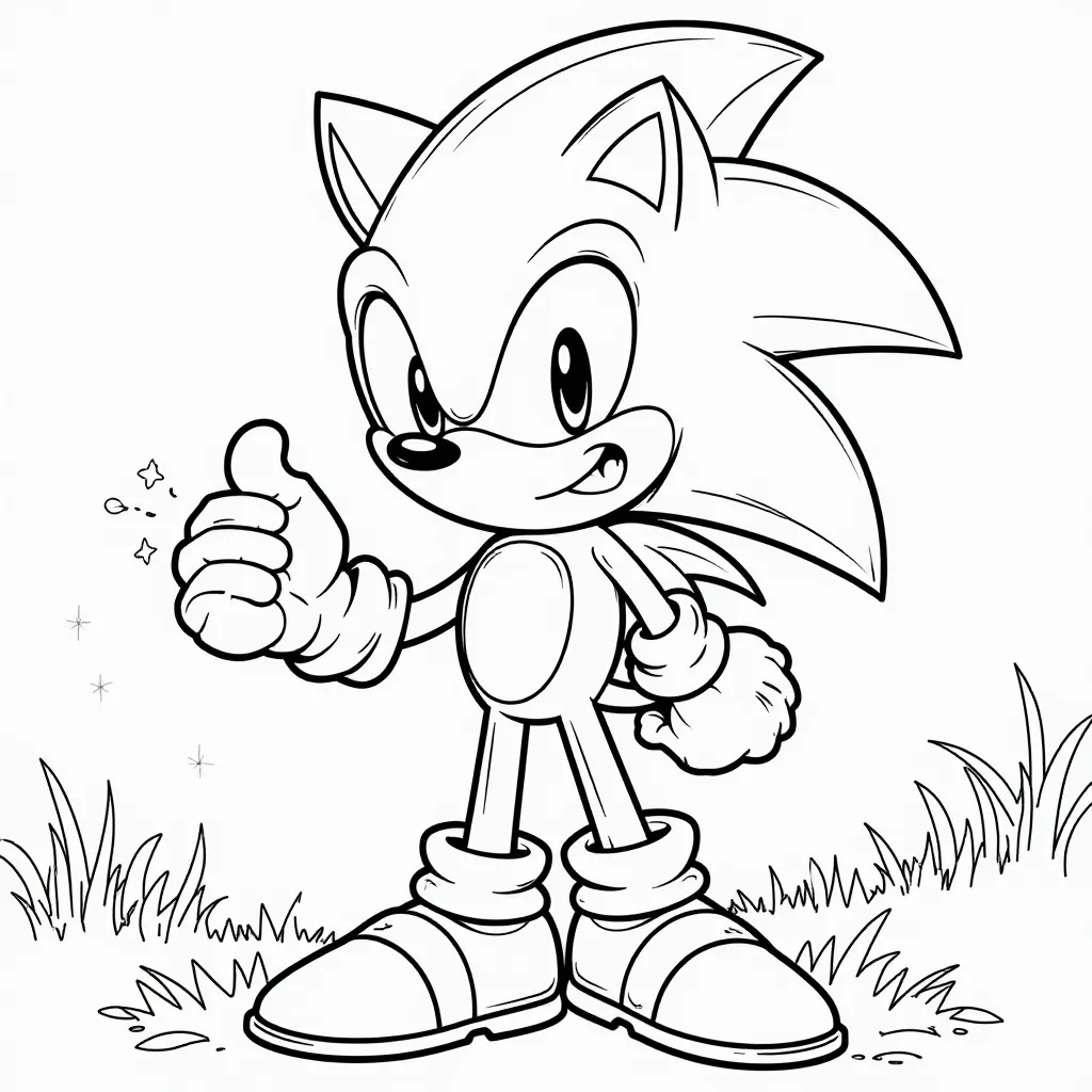 Dark Sonic Rain HD صفحات التلوين