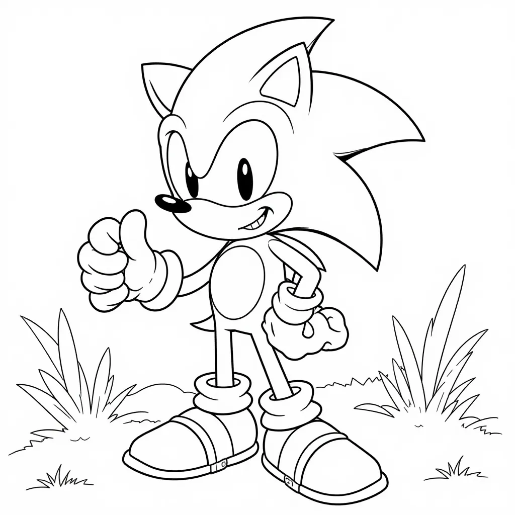 Dark Sonic Pain HD صفحات التلوين
