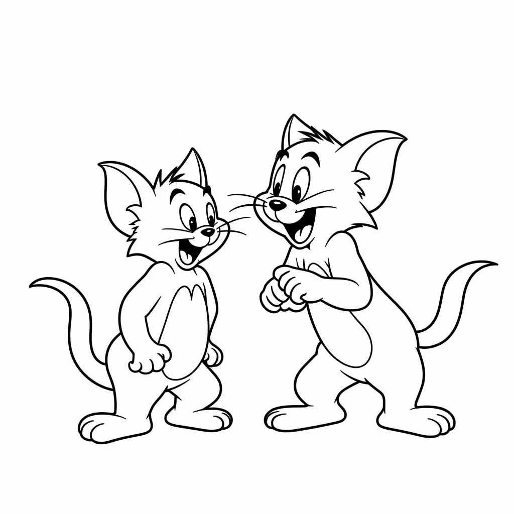 Tom and Jerry coloring pages