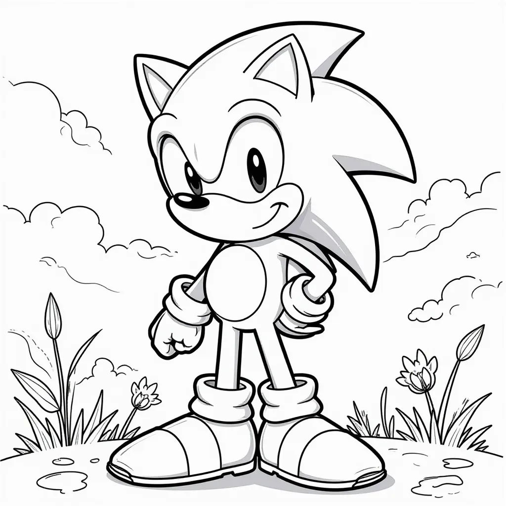 Dark Sonic Ruins HD Páginas para Colorear