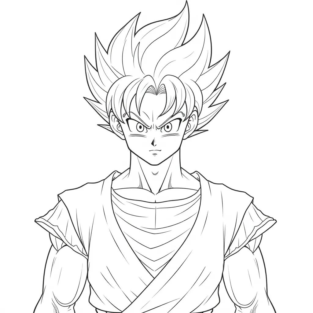 Super Saiyan 2 Goku HD صفحات التلوين