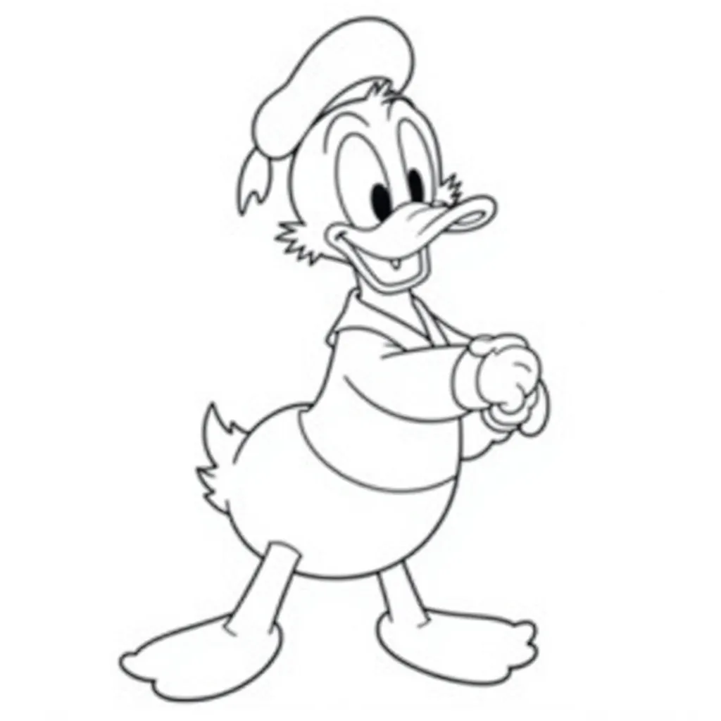 Donald Duck HD صفحات التلوين