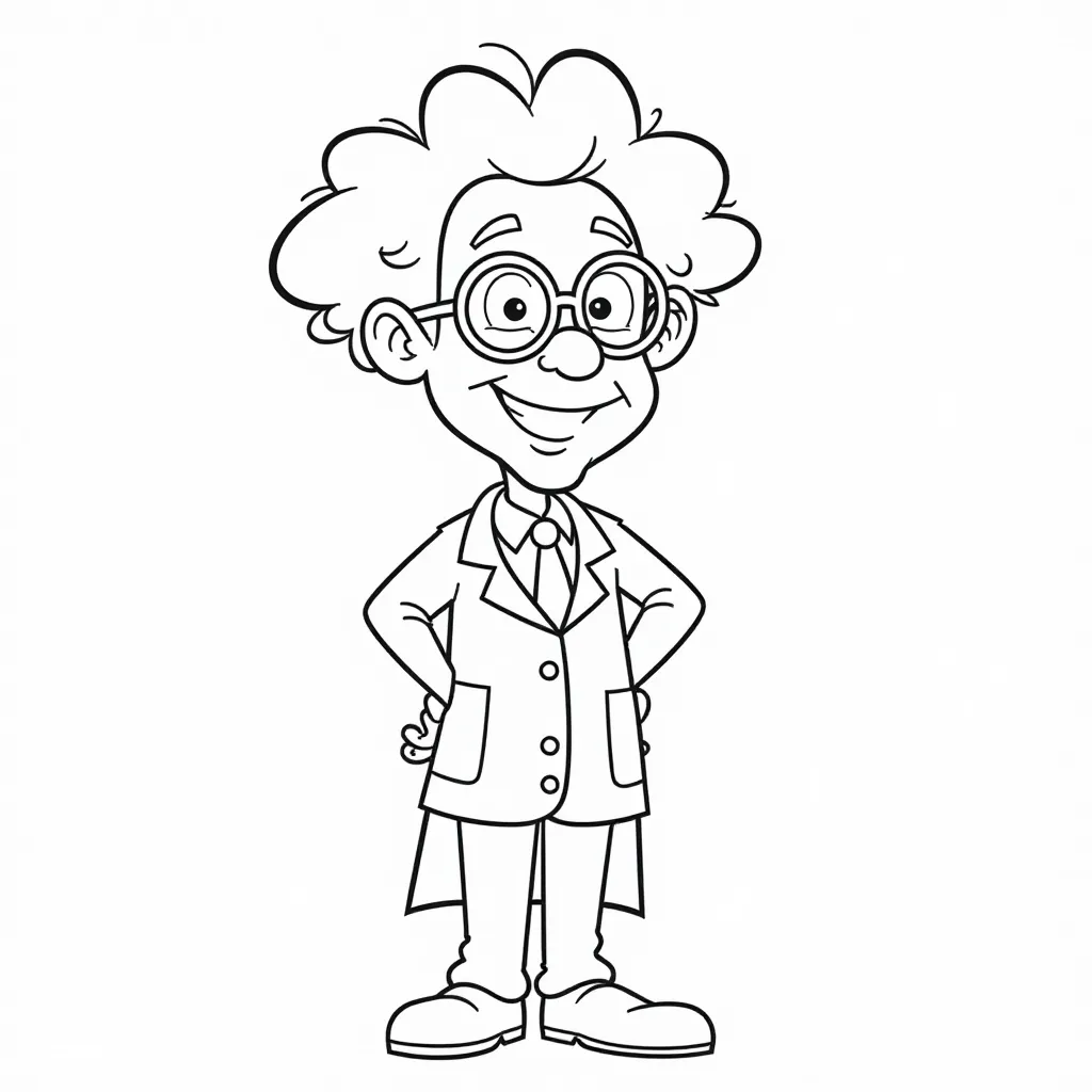 Professor Utonium صفحات التلوين