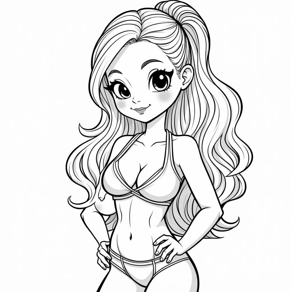 Thai girl with big boobs and pink pussy coloring pages