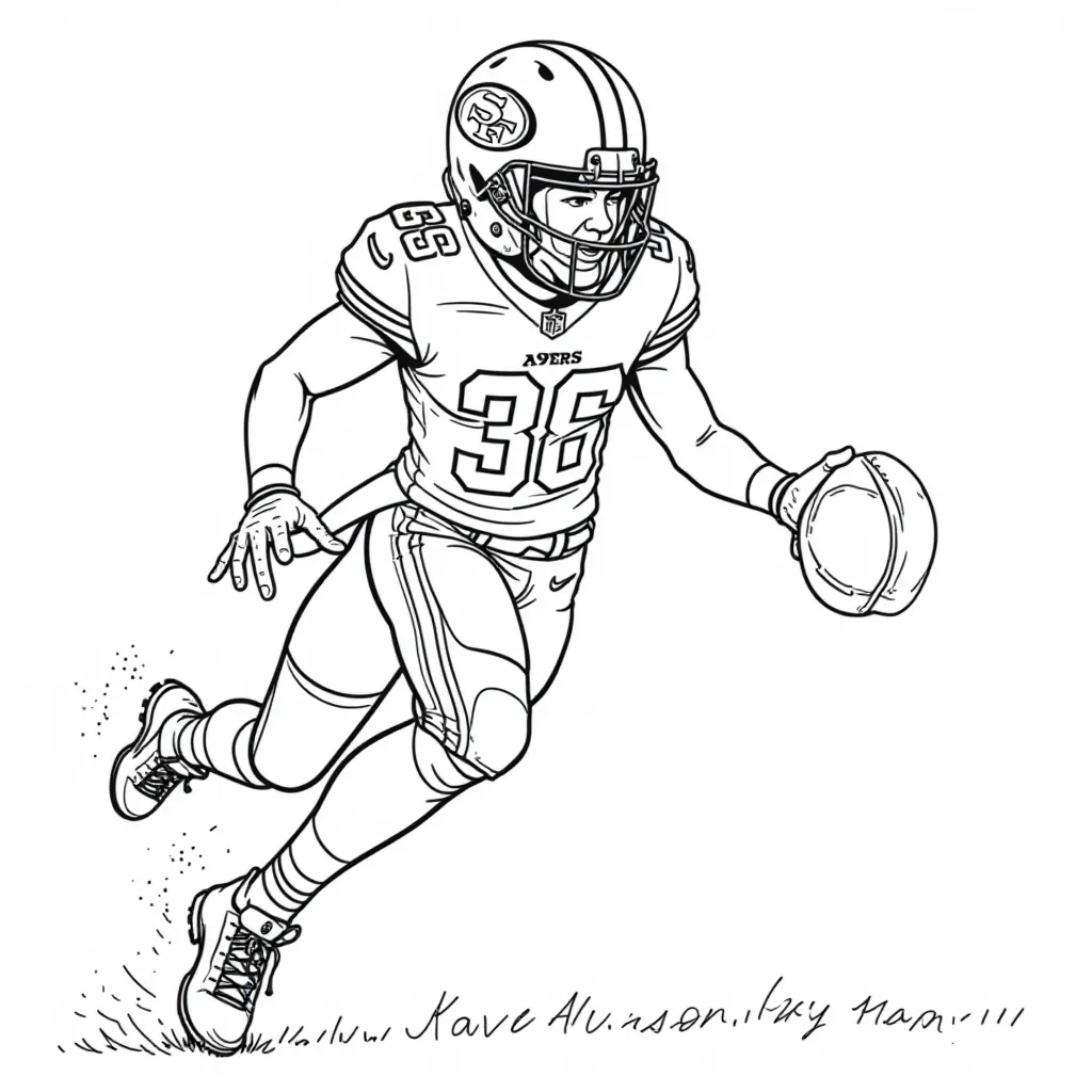 49ers wide receiver صفحات التلوين